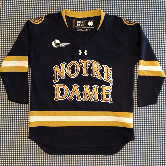 notre dame hockey jersey authentic